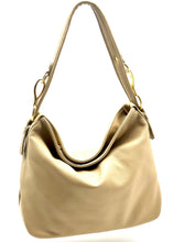 Load image into Gallery viewer, Christina hobo tote (medium) Raw Sugar Beige