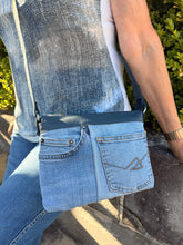 Load image into Gallery viewer, Andrea small denim shoulder bag