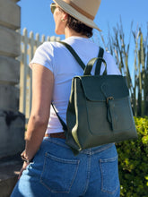 Load image into Gallery viewer, Harper Backpack — Moss Green