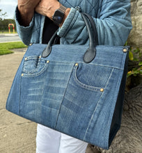 Load image into Gallery viewer, Michaela Denim Tote Bag