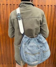 Load image into Gallery viewer, Juliana Denim Drawstring Bag