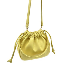 Load image into Gallery viewer, Olive Drawstring Shoulder Bag - Canary Yellow