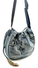 Load image into Gallery viewer, Juliana Denim Drawstring Bag