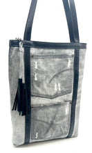 Load image into Gallery viewer, Marley Grey Denim Tote Bag