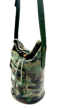 Load image into Gallery viewer, Rhianna Camo Denim Mini Bucket Bag