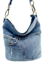 Load image into Gallery viewer, Clara 2 Denim Bucket Bag