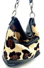 Load image into Gallery viewer, Chloe Cowhide Hobo Bag — Animal Print