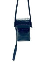 Load image into Gallery viewer, Casey Tech Pouch — Black Croc Print