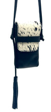 Load image into Gallery viewer, Casey Tech Pouch — Salt and Pepper Cowhide