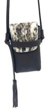 Load image into Gallery viewer, Casey Tech Pouch — Brown Salt and Pepper Cowhide