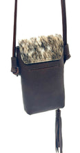 Load image into Gallery viewer, Casey Tech Pouch — Brown Salt and Pepper Cowhide