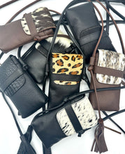 Load image into Gallery viewer, Casey Tech Pouch — Black Croc Print