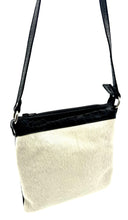 Load image into Gallery viewer, Little Amy Cowhide Flat Shoulder Bag — White Cowhide