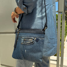 Load image into Gallery viewer, Tamia Denim Flat Shoulder Bag
