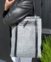 Load image into Gallery viewer, Marley Grey Denim Tote Bag