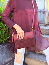 Load image into Gallery viewer, Sofia clutch / shoulder bag - Burgundy