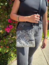 Load image into Gallery viewer, Little Amy Cowhide Shoulder Bag — Salt and Pepper