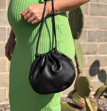 Load image into Gallery viewer, Olivia drawstring shoulder bag — Black