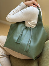 Load image into Gallery viewer, Little Alice Tote Bag — Moss Green