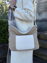 Load image into Gallery viewer, Paris Hobo Tote Bag — Sand & Ivory