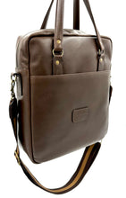 Load image into Gallery viewer, Maverick men’s tote bag - Chocolate Brown *MADE TO ORDER ONLY*
