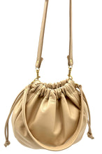 Load image into Gallery viewer, Olive Drawstring Shoulder Bag - Champagne