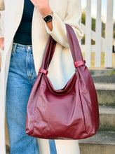 Load image into Gallery viewer, Kesha Hobo Shoulder Bag — Burgundy
