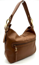 Load image into Gallery viewer, Christina Hobo Tote Bag (small) — Toffee Tan