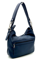 Load image into Gallery viewer, Christina Hobo Tote Bag (small) — Indigo