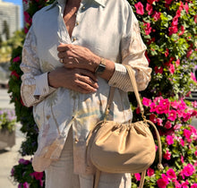 Load image into Gallery viewer, Olive Drawstring Shoulder Bag - Champagne