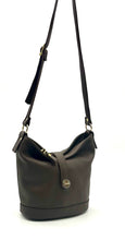 Load image into Gallery viewer, Isabella Small Bucket Bag — Espresso Brown