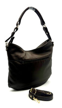 Load image into Gallery viewer, Juliette Hobo Bag — Espresso Brown