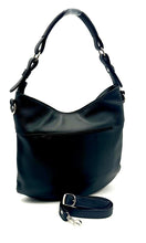 Load image into Gallery viewer, Juliette Hobo Bag — Black