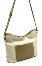 Load image into Gallery viewer, Paris Hobo Tote Bag — Ivory & Sand