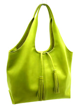 Load image into Gallery viewer, Little Alice Tote Bag — Lime Green