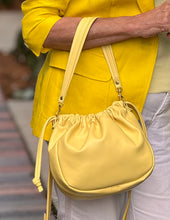 Load image into Gallery viewer, Olive Drawstring Shoulder Bag - Canary Yellow