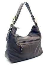 Load image into Gallery viewer, Christina Hobo Tote (medium) — Chocolate