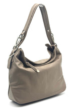 Load image into Gallery viewer, Christina Hobo Bag (small) — Taupe with nickel hardware