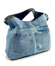 Load image into Gallery viewer, Paris Denim Shoulder Bag