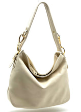 Load image into Gallery viewer, Christina hobo tote (small) — Winter White
