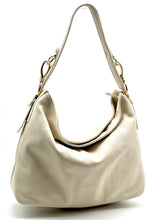 Load image into Gallery viewer, Christina hobo tote (medium) — Winter White