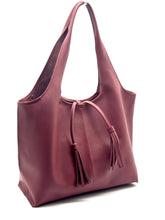 Load image into Gallery viewer, Little Alice Tote — Burgundy