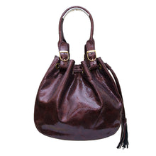 Load image into Gallery viewer, Michelle Double Handle Drawstring Bag - Shiraz Snake