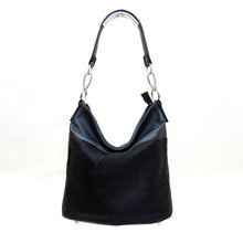 Load image into Gallery viewer, Marcella Bucket Bag - Black Cowhide