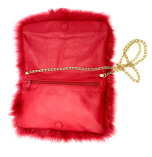 Load image into Gallery viewer, Tilly Pillow Fur Bag - Red