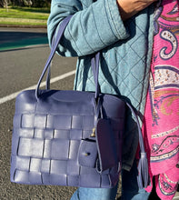 Load image into Gallery viewer, Madison Drawstring Tote - Indigo