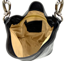 Load image into Gallery viewer, Marcella Bucket Bag - Black Cowhide
