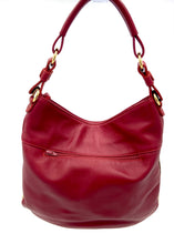 Load image into Gallery viewer, Juliette Cowhide Hobo Bag - Zebra/Red