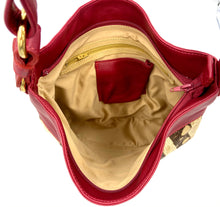 Load image into Gallery viewer, Juliette Cowhide Hobo Bag - Zebra/Red