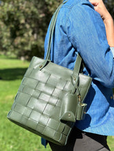 Load image into Gallery viewer, Chelsea Backpack Tote Bag - Moss Green